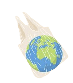 Earth in eco bag